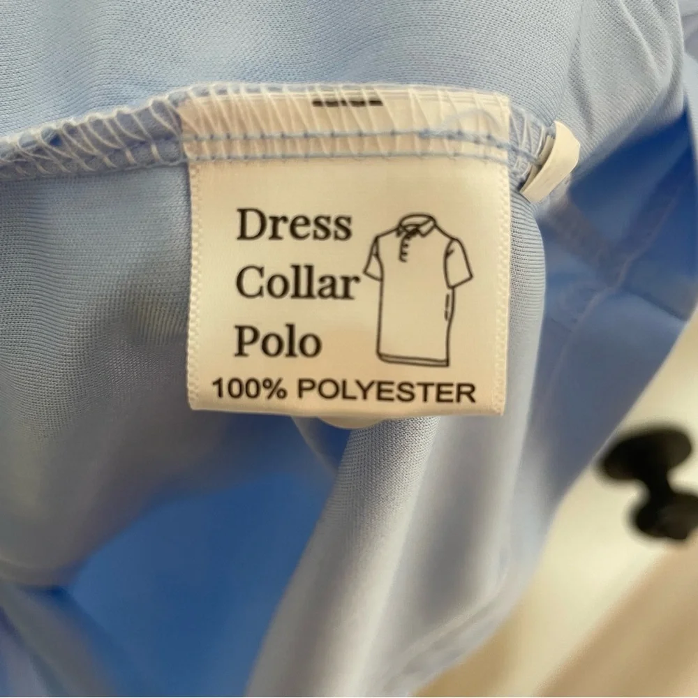 NWT Collars & Co. Sky Blue Semi-Spread Collar Polo in Size Small